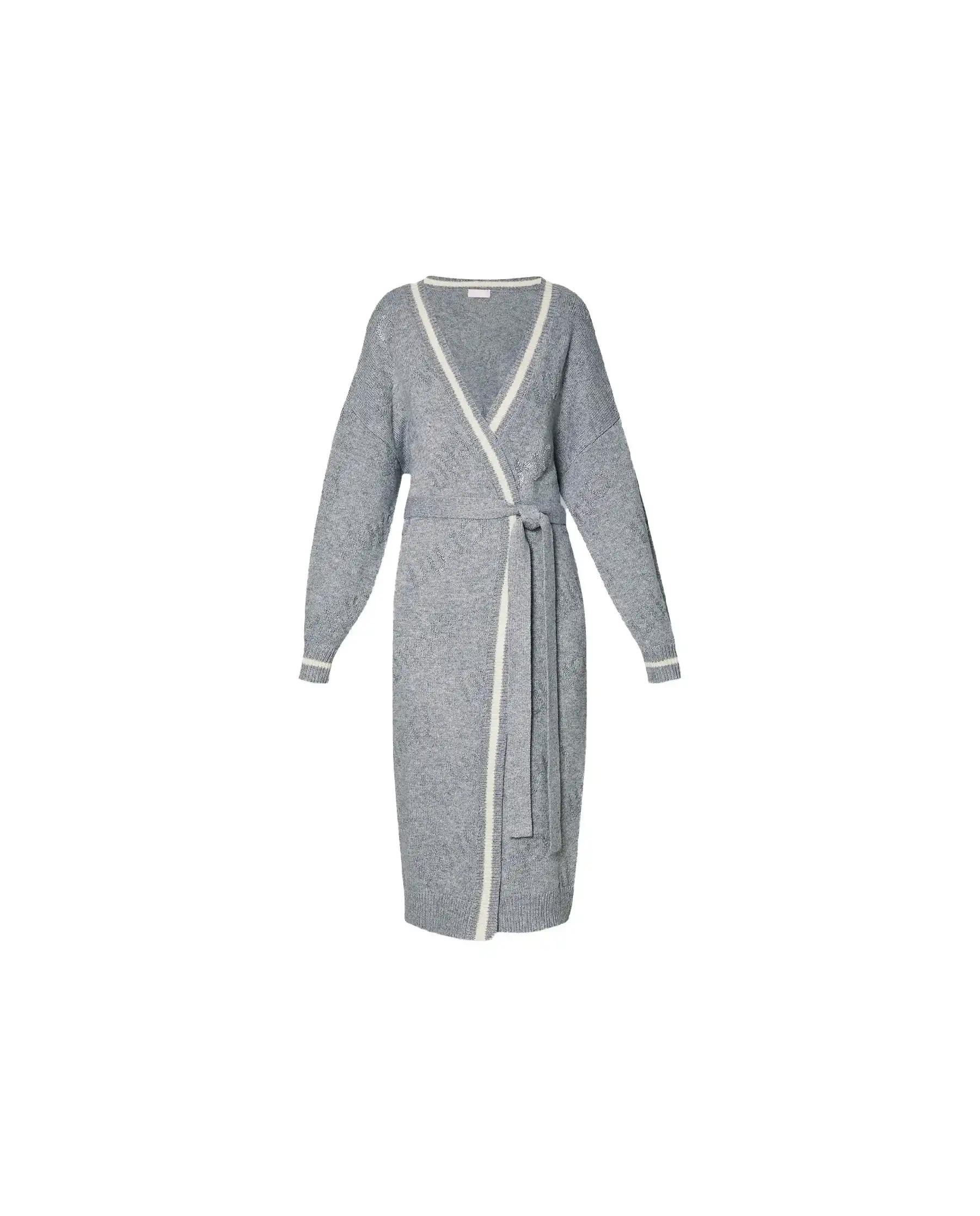 LIU JO CARDIGAN LUNGO GRIGIO