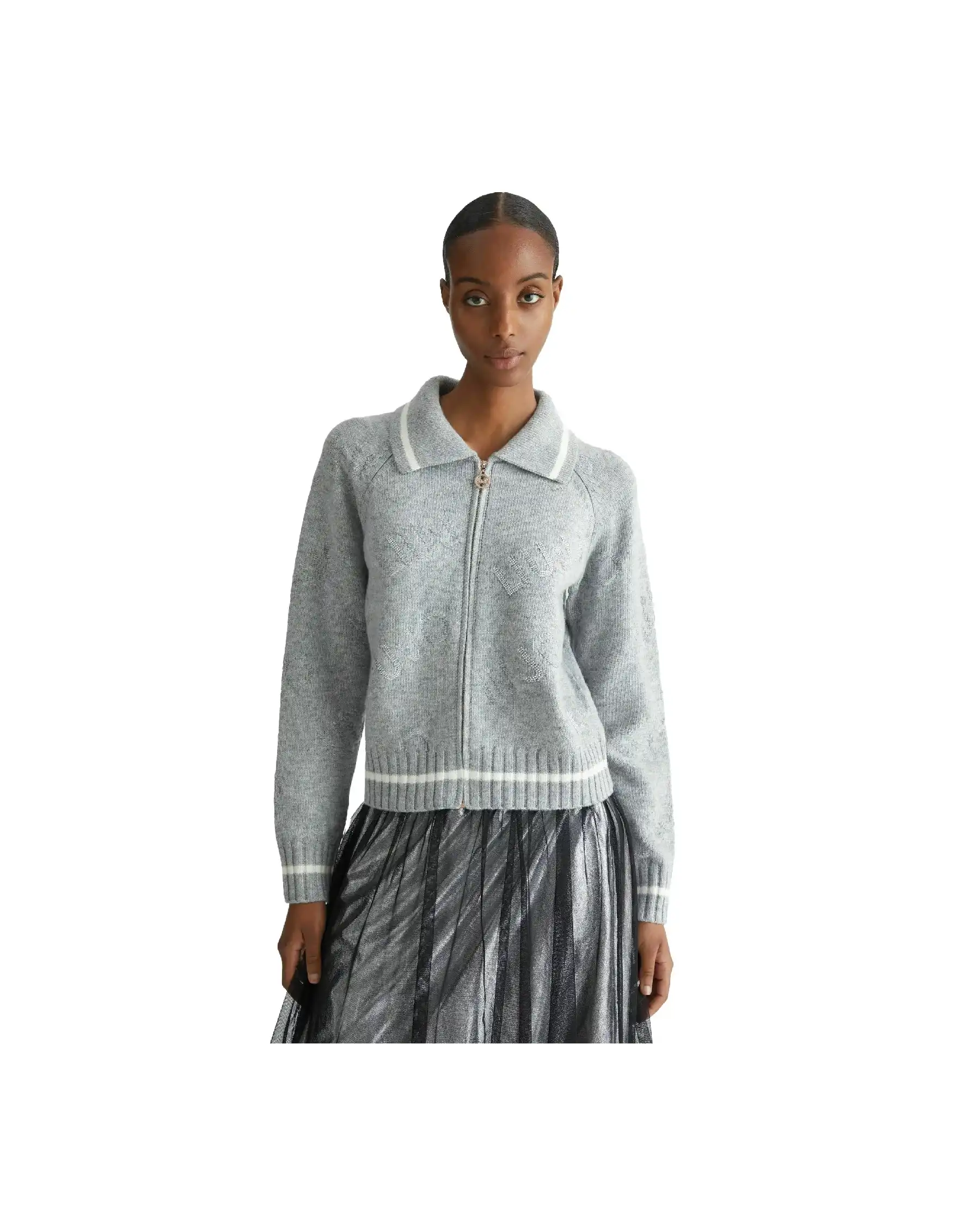 LIU JO CARDIGAN GRIGIO