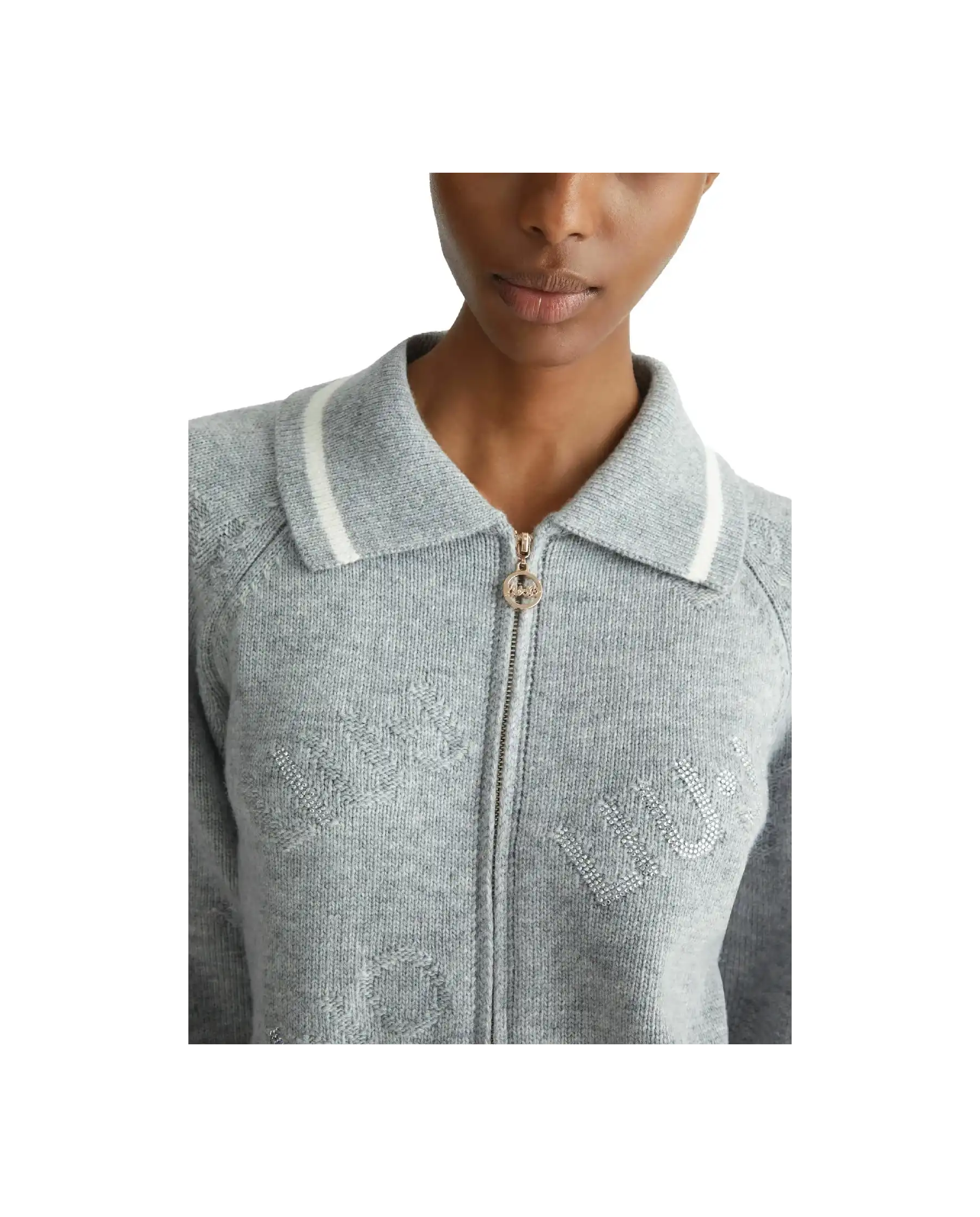LIU JO CARDIGAN GRIGIO