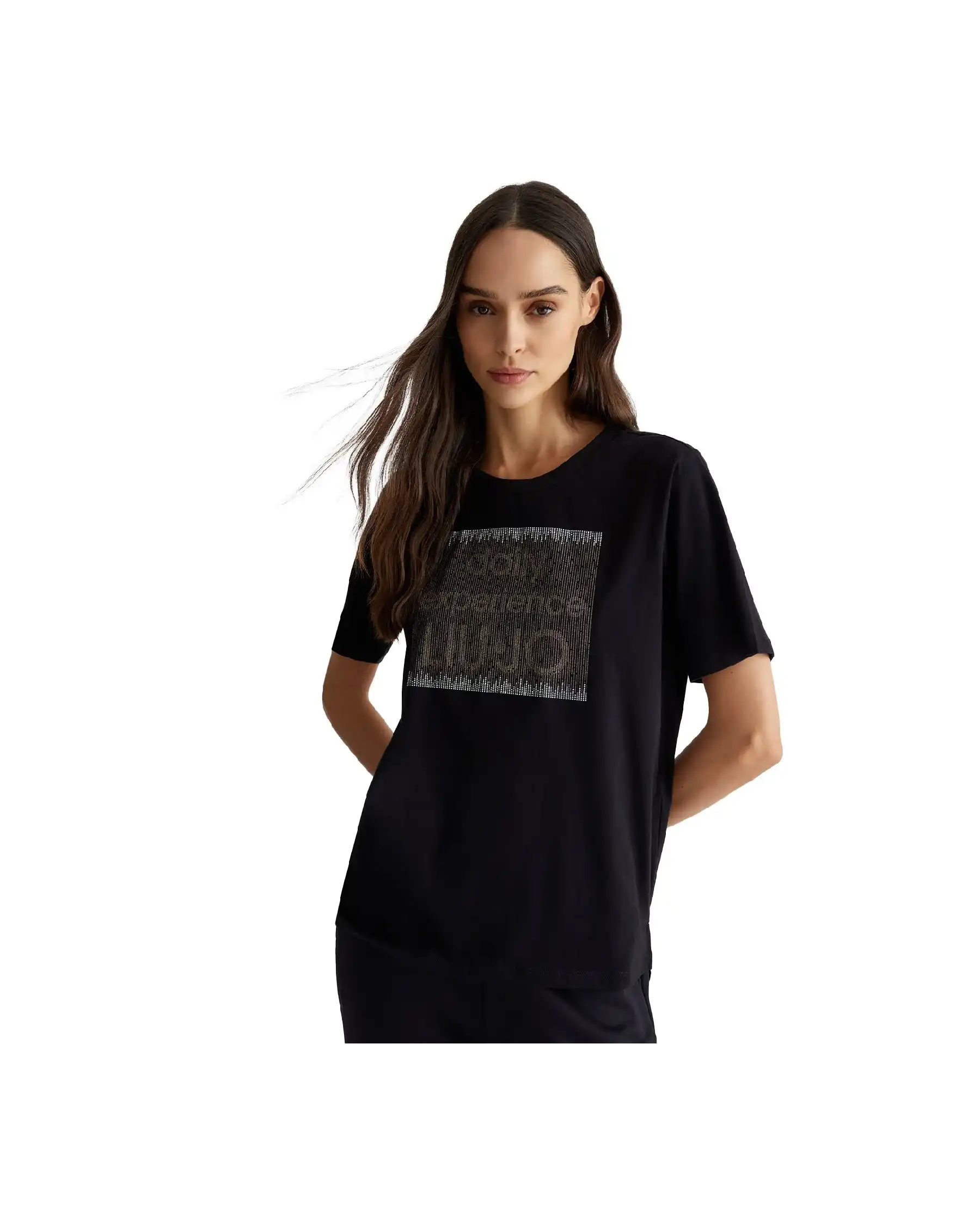 LIU JO T-SHIRT NERO