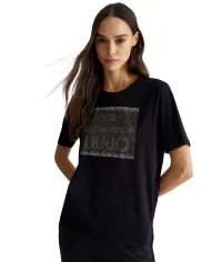 LIU JO T-SHIRT NERO LIU JO T-SHIRT NERO