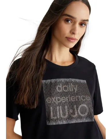 LIU JO T-SHIRT NERO LIU JO T-SHIRT NERO