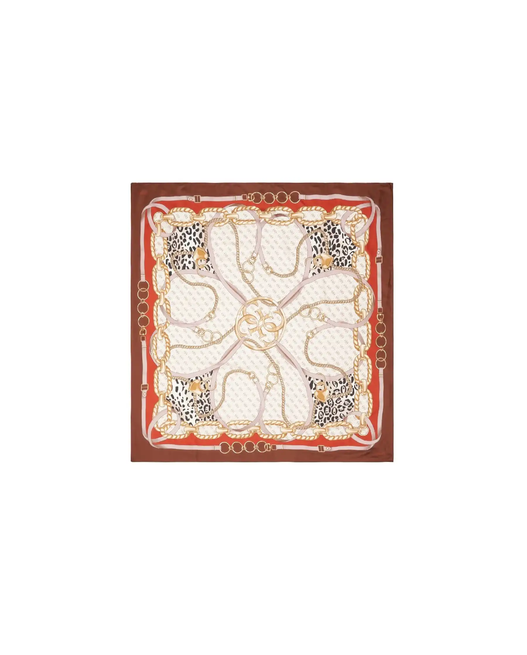 GUESS FOULARD MARRONE