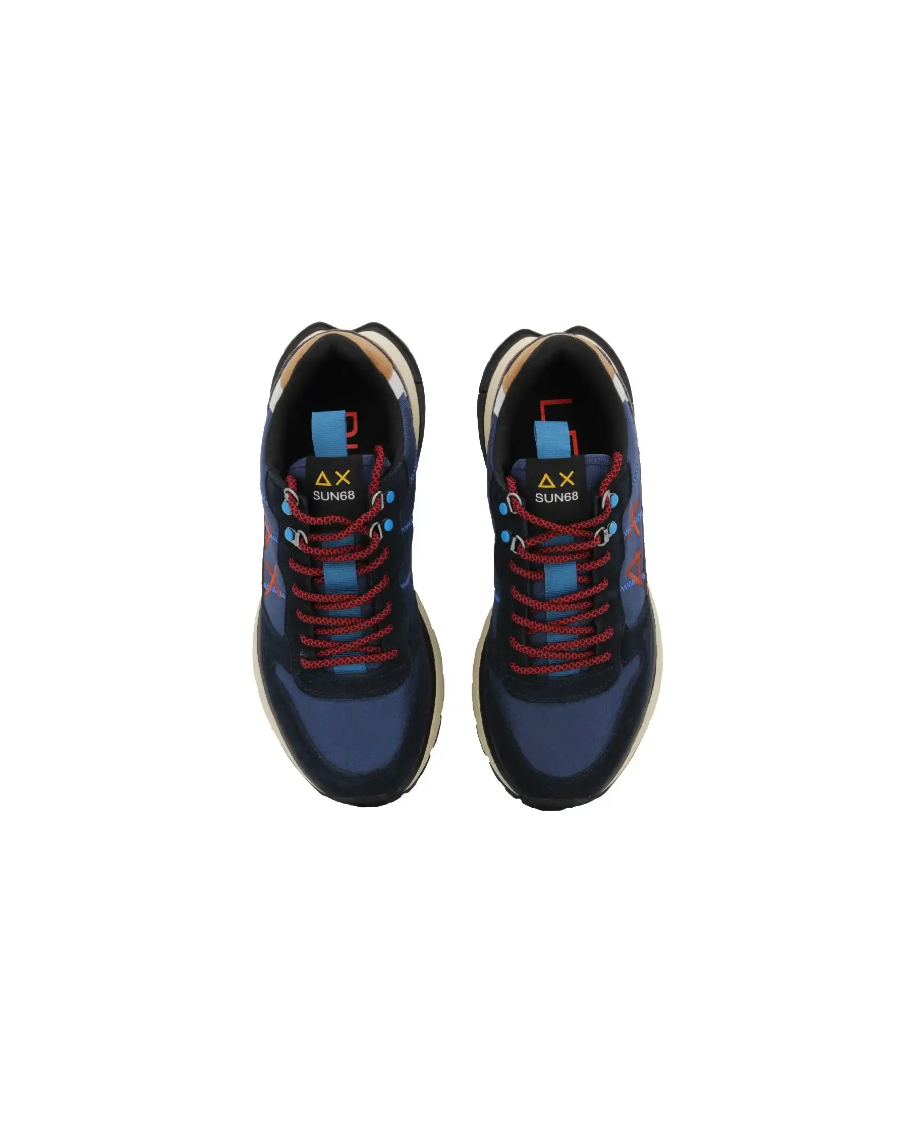 SUN 68 SNEAKERS BLU