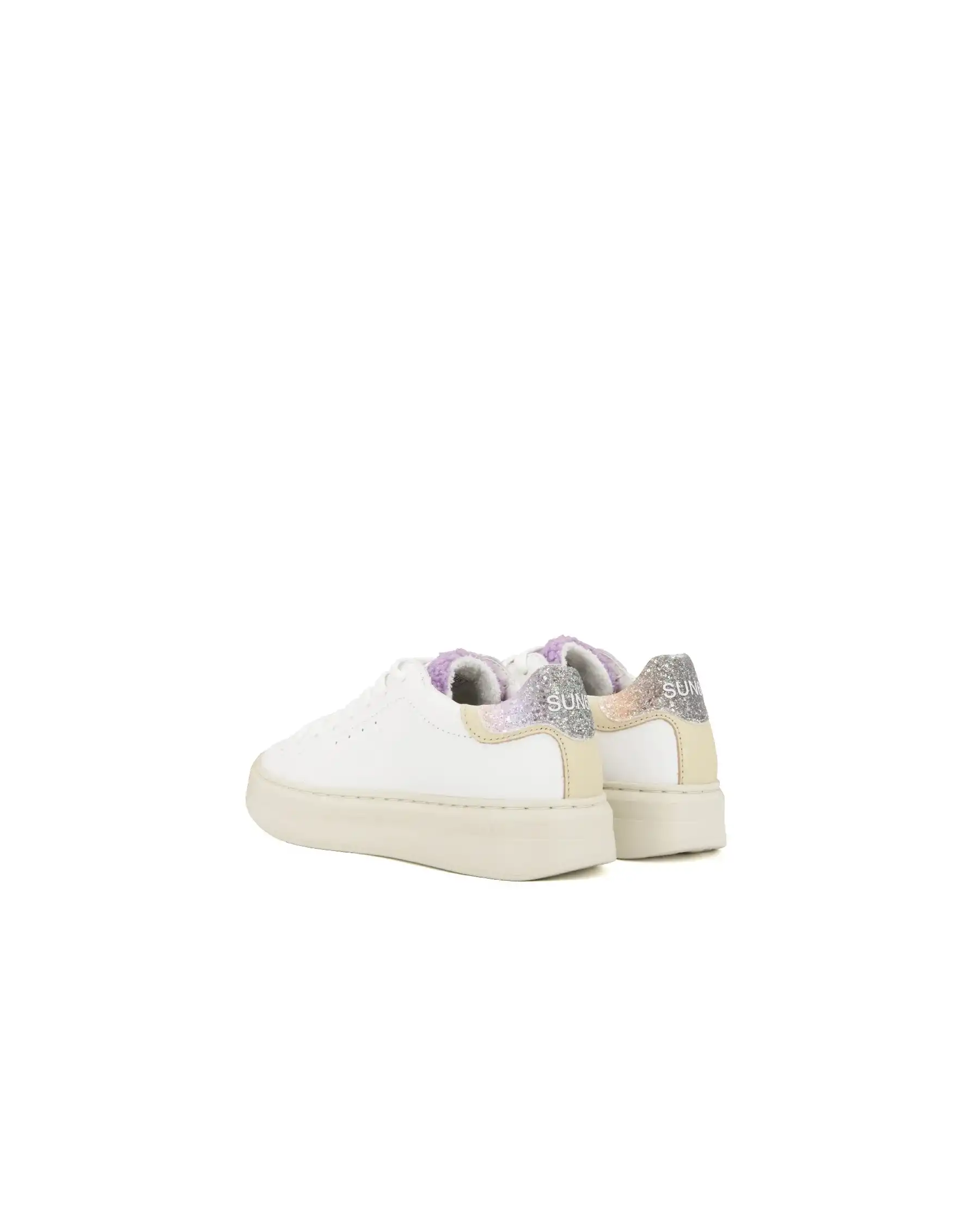 SUN 68 SNEAKERS BIANCO