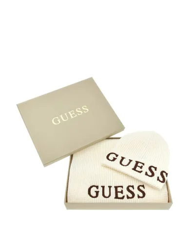 GUESS SET BERRETTO E SCIARPA BIANCO GUESS SET BERRETTO E SCIARPA BIANCO