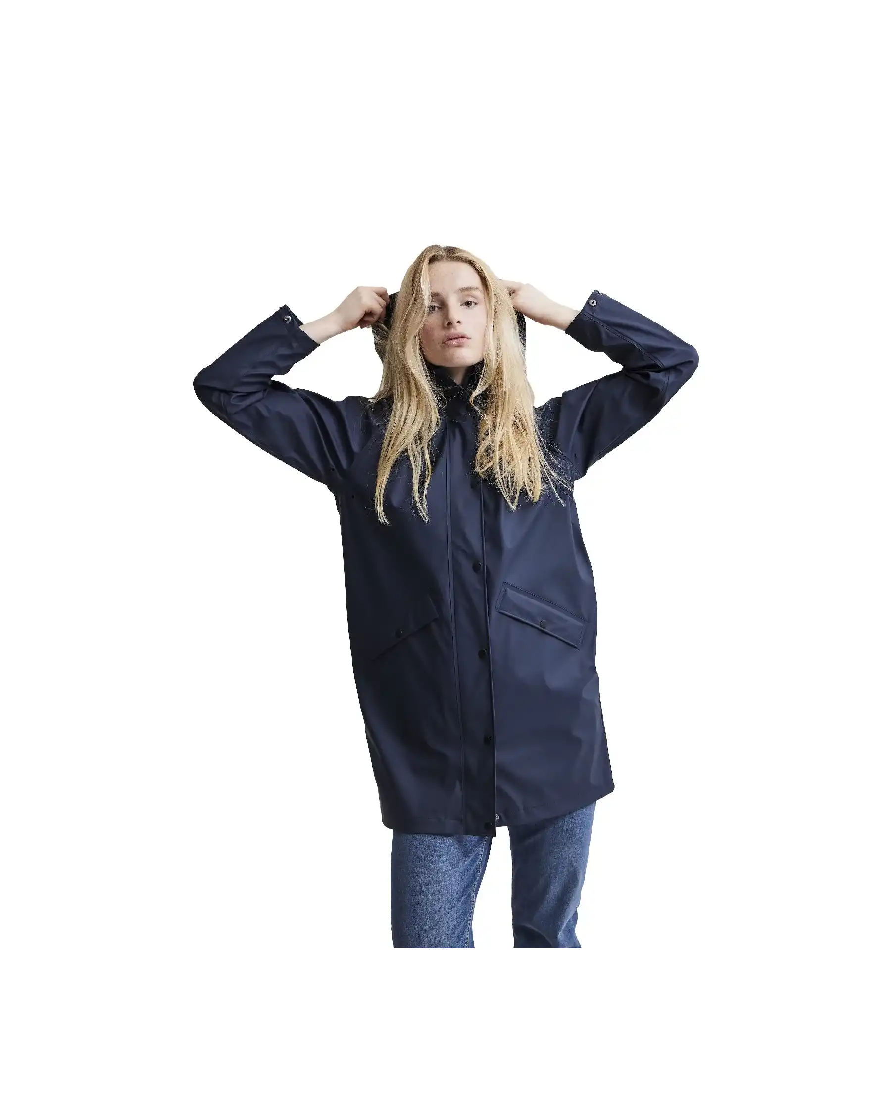 ICHI IMPERMEABILE BLU