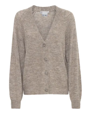 ICHI CARDIGAN GRIGIO