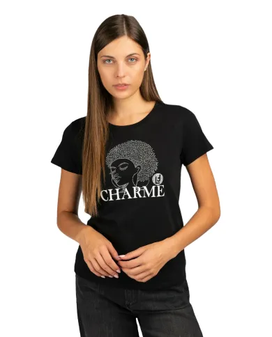 LIU JO T-SHIRT NERO