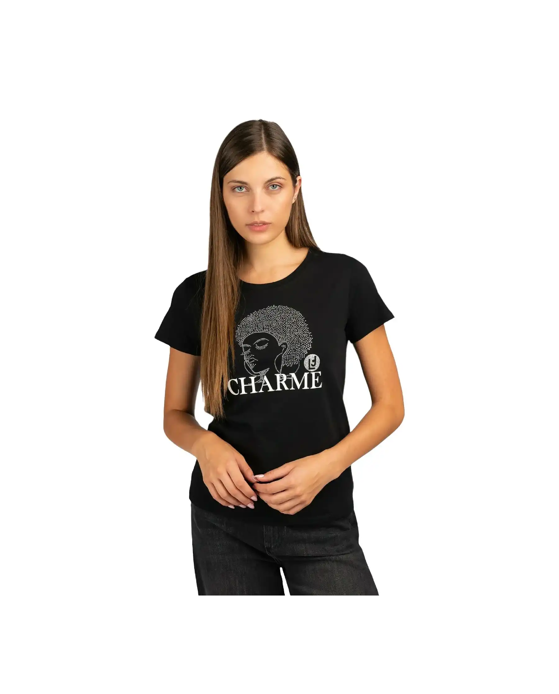 LIU JO T-SHIRT NERO