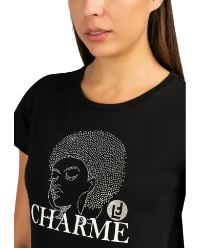 LIU JO T-SHIRT NERO