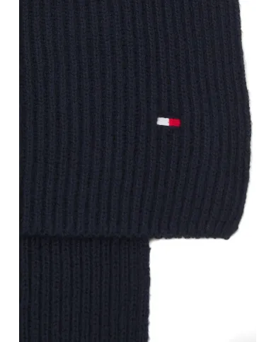 TOMMY HILFIGER SET BERRETTO E SCIARPA BLU TOMMY HILFIGER SET BERRETTO E SCIARPA BLU