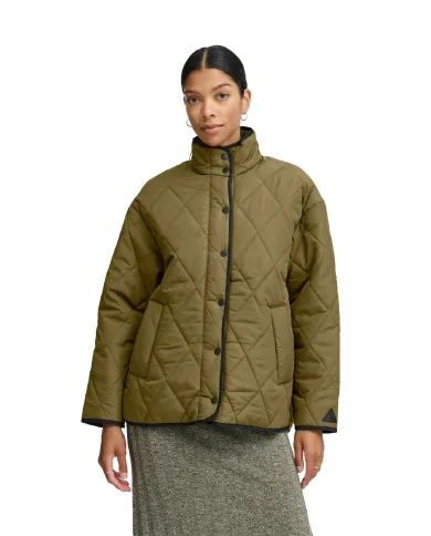 B.YOUNG GIUBBOTTO VERDE MILITARE