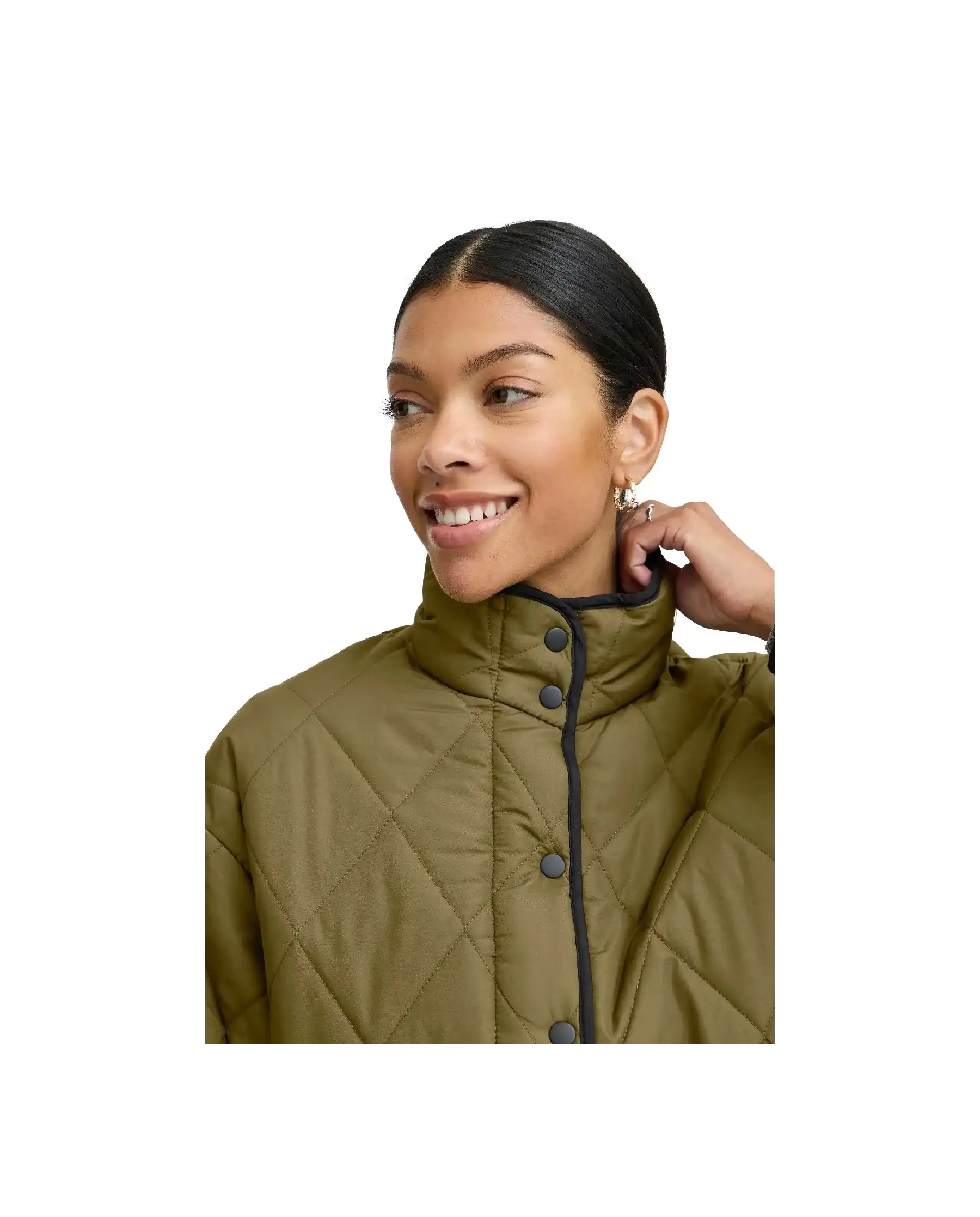 B.YOUNG GIUBBOTTO VERDE MILITARE