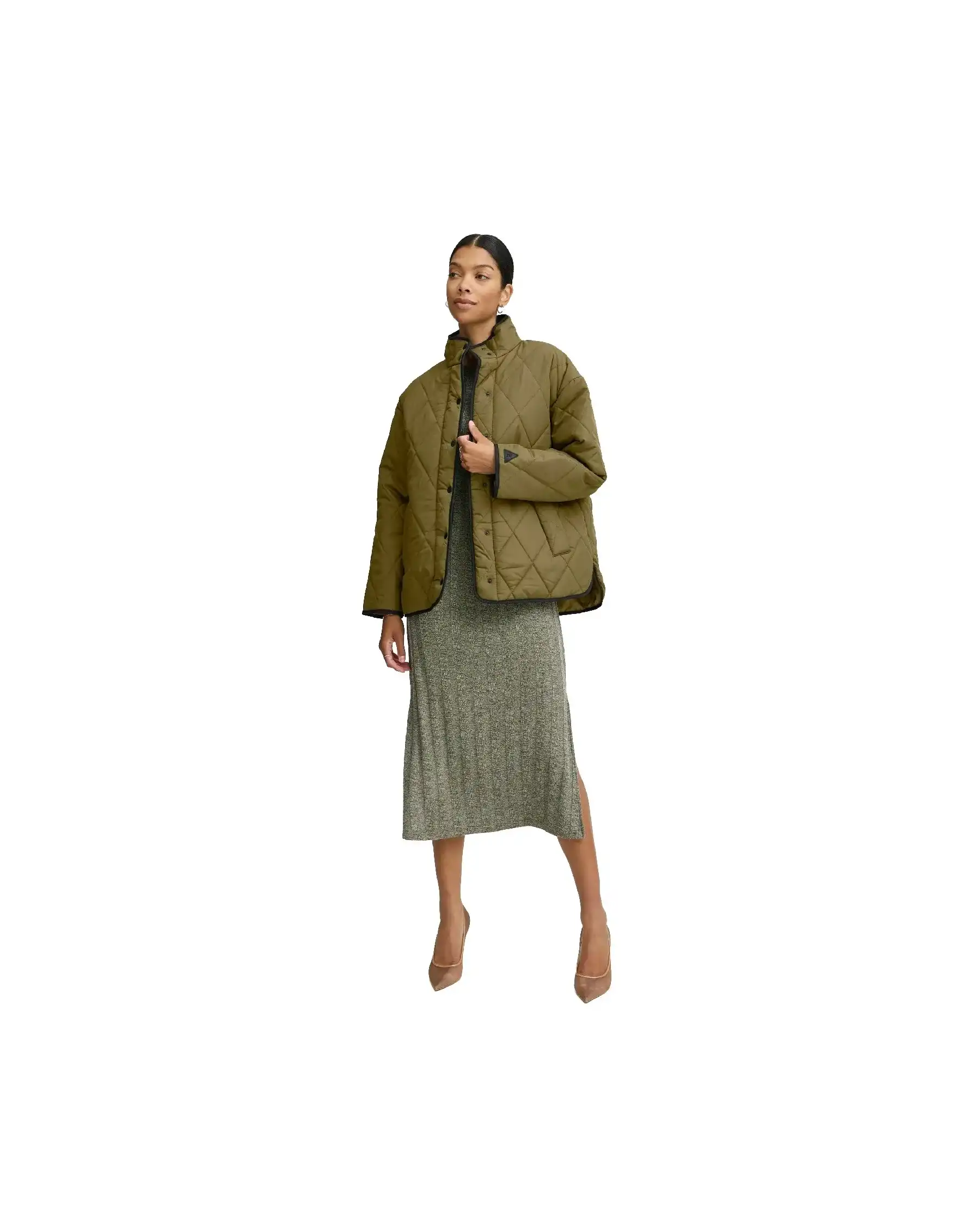 B.YOUNG GIUBBOTTO VERDE MILITARE