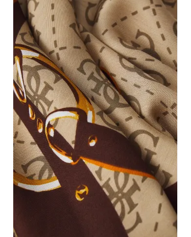 GUESS FOULARD MARRONE GUESS FOULARD MARRONE