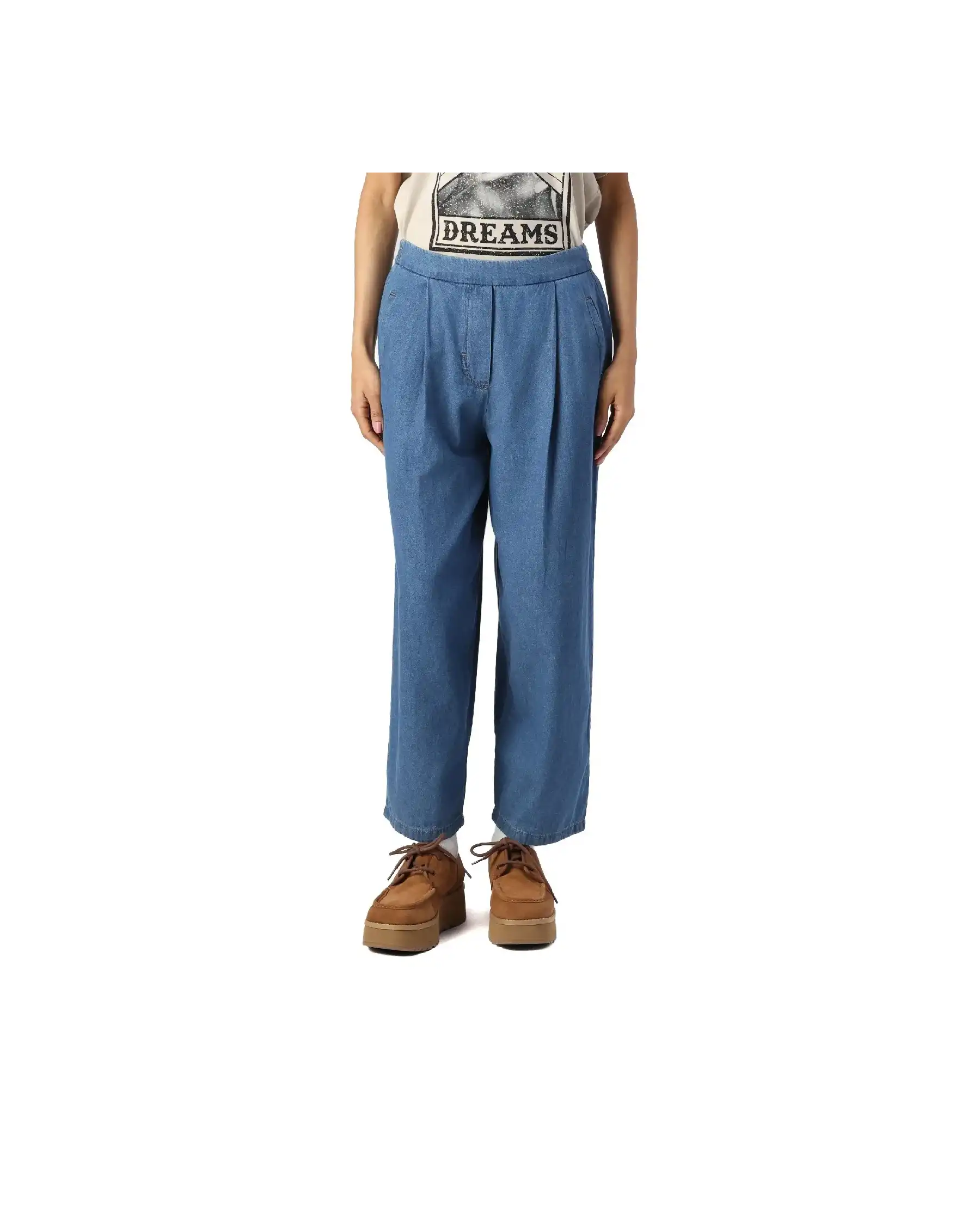 ICHI PANTALONI BLU