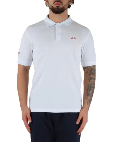 SUN 68 POLO BIANCO