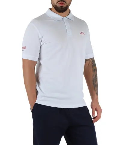 SUN 68 POLO BIANCO