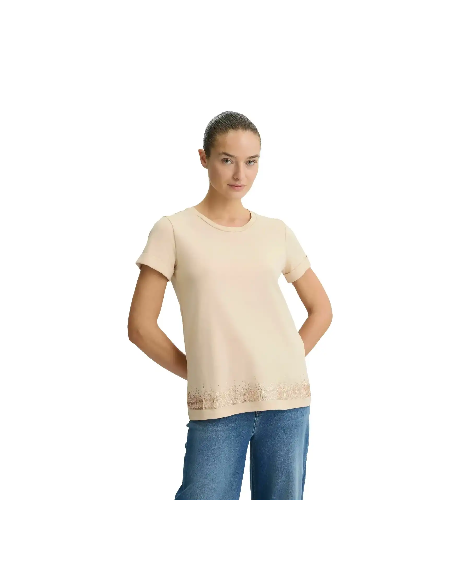 LIU JO T-SHIRT BEIGE