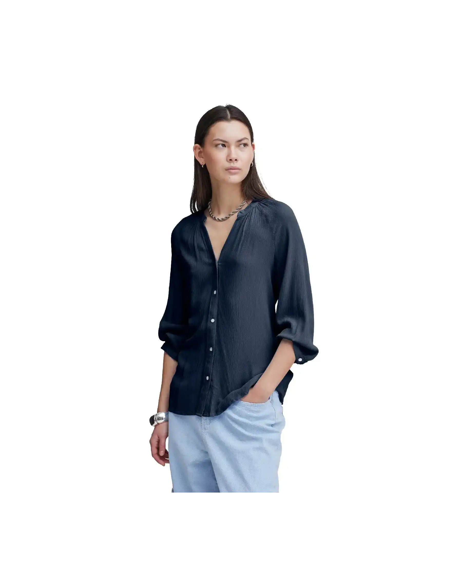 ICHI CAMICETTA BLU ICHI CAMICETTA BLU