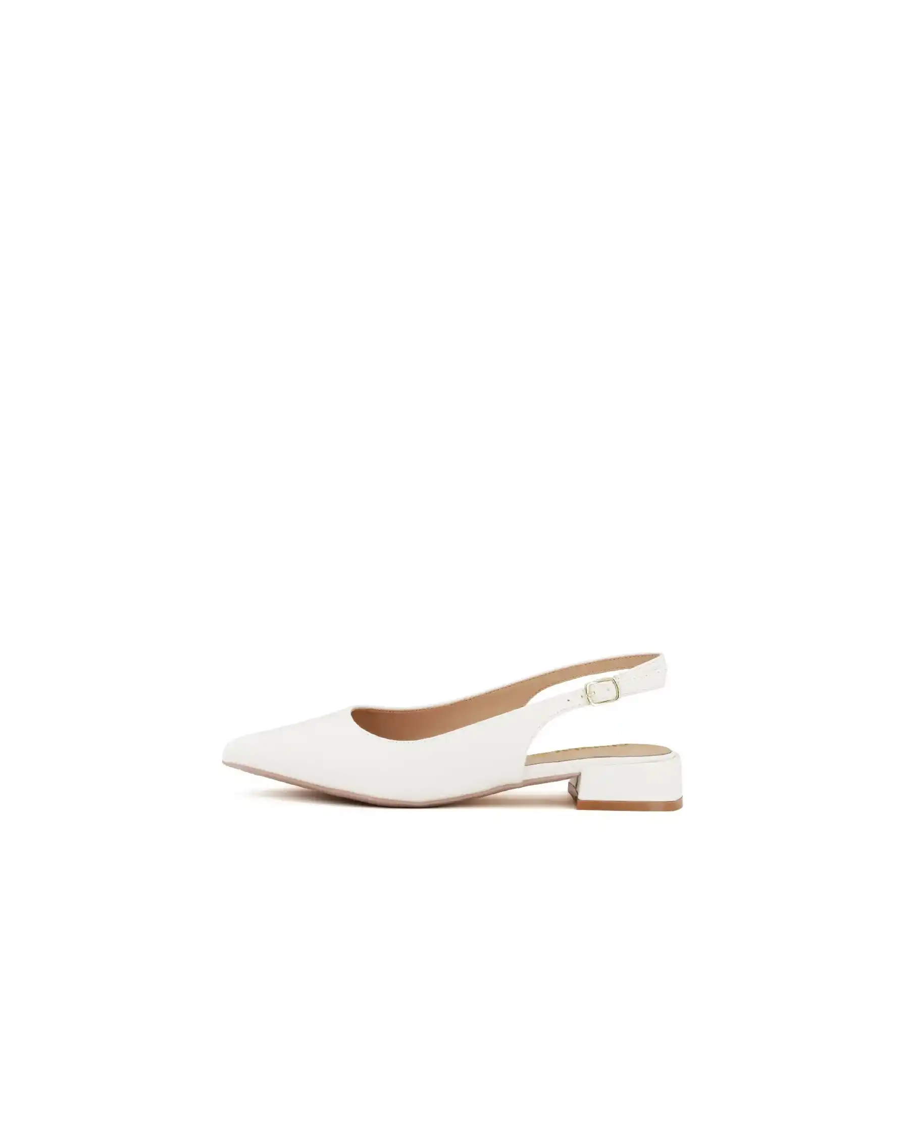 CLAUD•V SLING BACK BIANCO