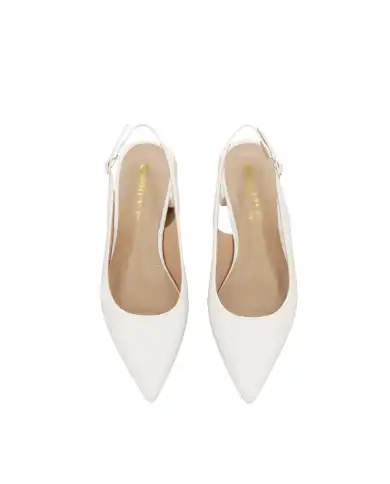 CLAUD•V SLING BACK BIANCO CLAUD•V SLING BACK BIANCO