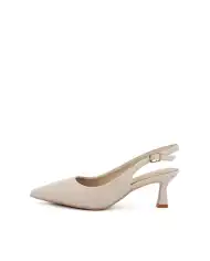 CLAUD•V SLING BACK NUDE