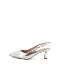 CLAUD•V SLING BACK ARGENTO