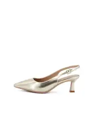 CLAUD•V SLING BACK PLATINO