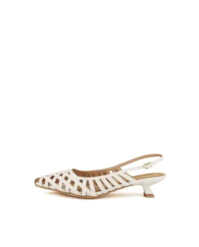 CLAUD•V SLING BACK BIANCO CLAUD•V SLING BACK BIANCO
