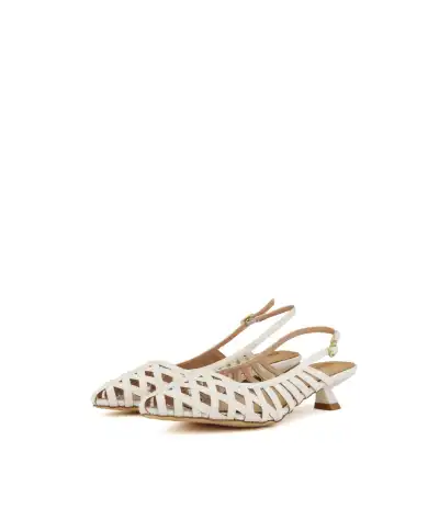 CLAUD•V SLING BACK BIANCO CLAUD•V SLING BACK BIANCO