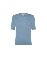 SUN 68 T-SHIRT AZZURRO