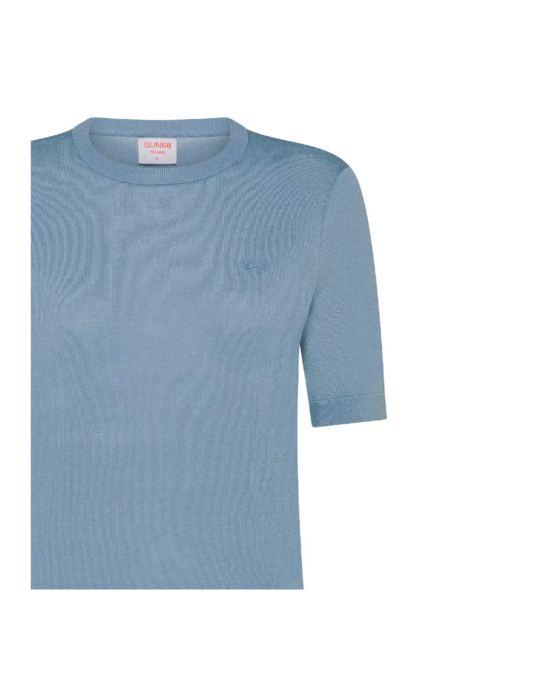 SUN 68 T-SHIRT AZZURRO