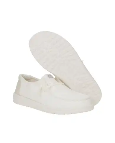 HEY DUDE WENDY EYELET BIANCO HEY DUDE WENDY EYELET BIANCO