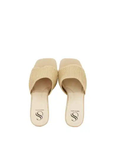 MISS ELASTIC CIABATTINA BEIGE MISS ELASTIC CIABATTINA BEIGE