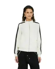 LIU JO FELPA CON ZIP BIANCO