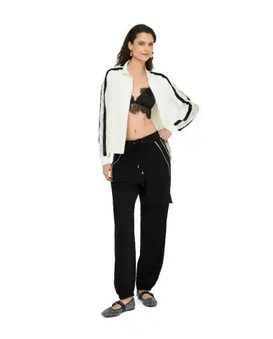 LIU JO FELPA CON ZIP BIANCO