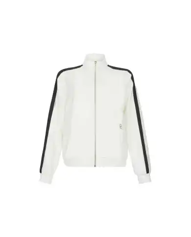 LIU JO FELPA CON ZIP BIANCO