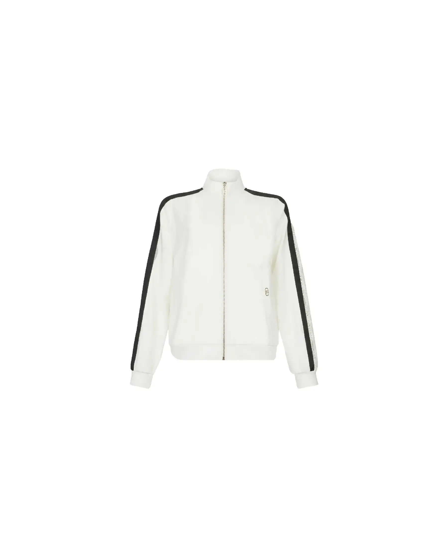 LIU JO FELPA CON ZIP BIANCO