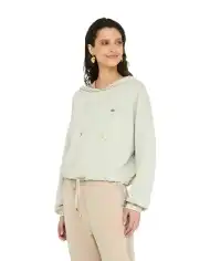 LIU JO FELPA CON CAPPUCCIO BEIGE