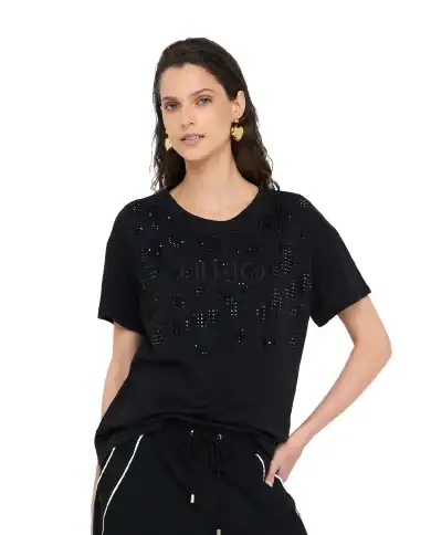 LIU JO T-SHIRT NERO LIU JO T-SHIRT NERO