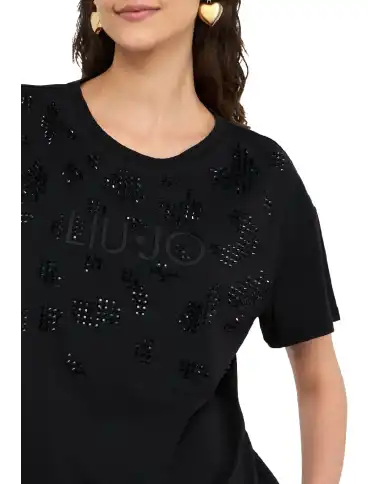 LIU JO T-SHIRT NERO LIU JO T-SHIRT NERO