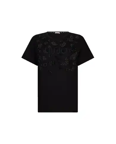 LIU JO T-SHIRT NERO LIU JO T-SHIRT NERO