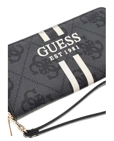 GUESS PORTAFOGLIO LAUREL NERO GUESS PORTAFOGLIO LAUREL NERO