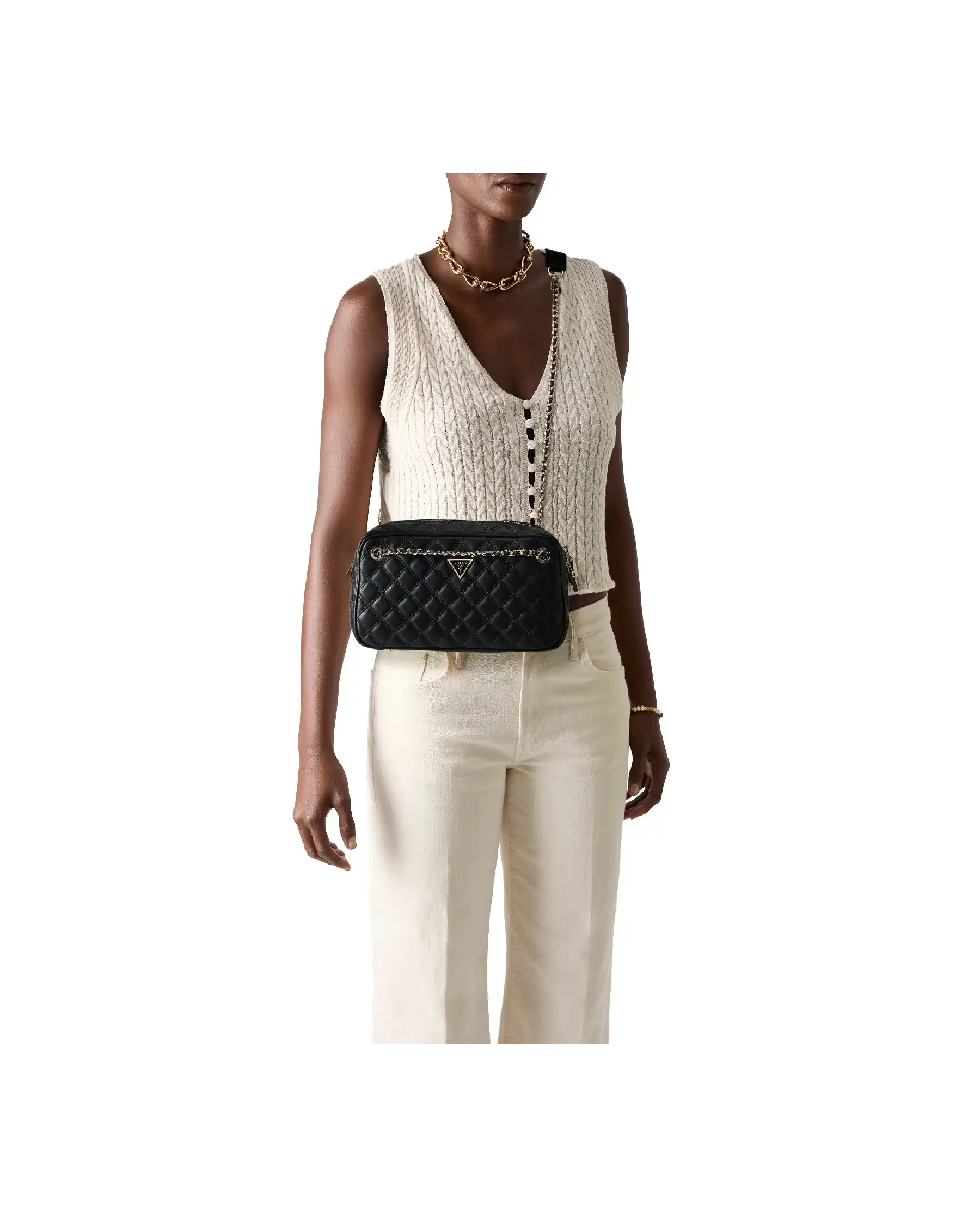 GUESS BORSA GIULLY NERO