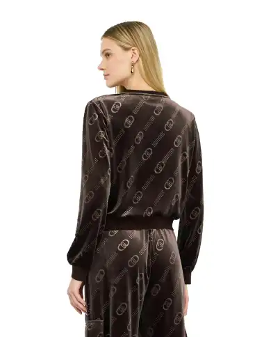 LIU JO FELPA MARRONE