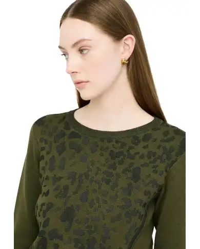 LIU JO MAGLIA VERDE MILITARE