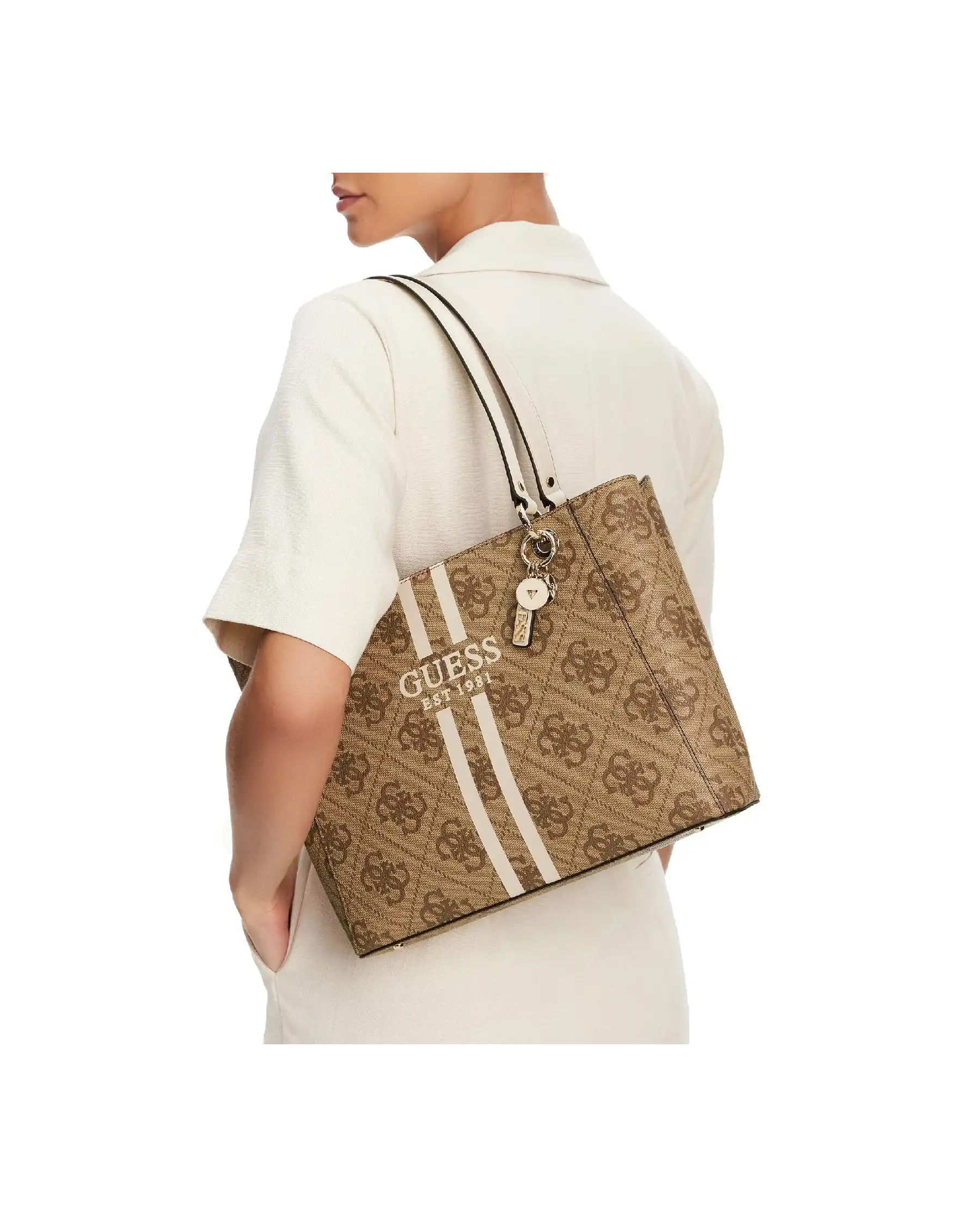 GUESS BORSA NOELLE BEIGE GUESS BORSA NOELLE BEIGE