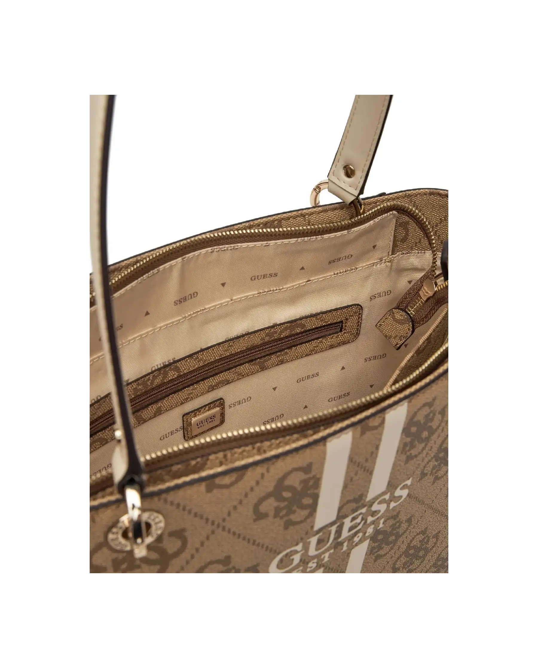 GUESS BORSA NOELLE BEIGE GUESS BORSA NOELLE BEIGE